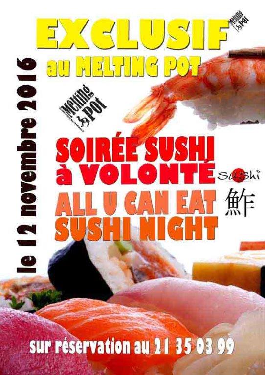 Soiree Sushi 12 Novembre 2016
